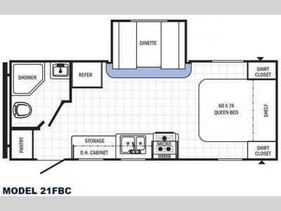 Floorplan - 2015 Palomino Canyon Cat 21FBC