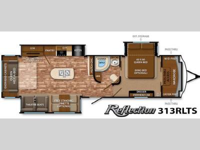 Floorplan - 2015 Grand Design Reflection 313RLTS