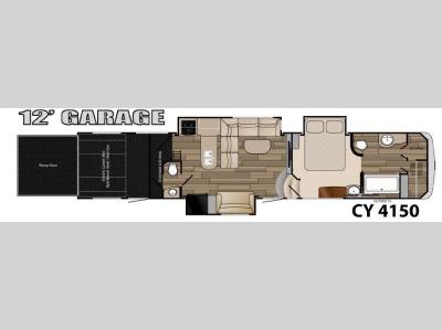 Floorplan - 2015 Heartland Cyclone 4150
