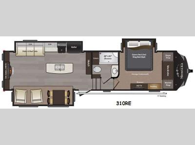 Floorplan - 2015 Keystone RV Montana High Country 310RE