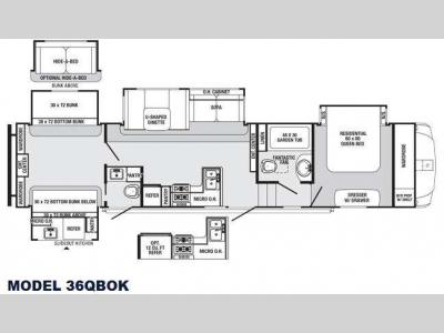 Floorplan - 2015 Palomino Sabre 36QBOK