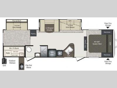 Floorplan - 2015 Keystone RV Laredo 303TG