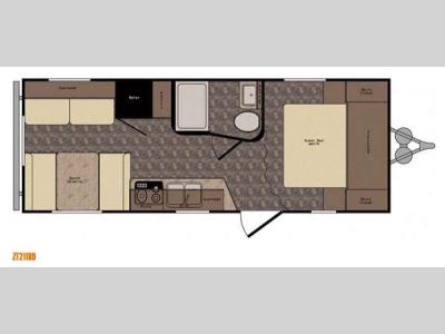 Floorplan - 2016 CrossRoads RV Z 1 ZT211RD