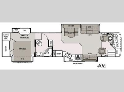 Floorplan - 2006 Mandalay Luxury Division Mandalay Class A 40E