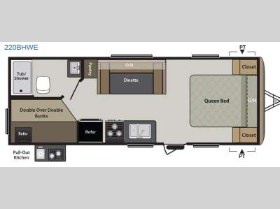 Floorplan - 2015 Keystone RV Springdale 220BHWE