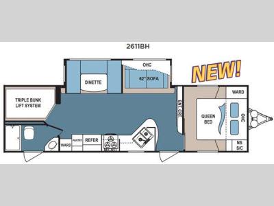 Floorplan - 2015 Dutchmen RV Denali Lite 2611BH