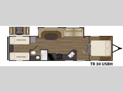 Floorplan - 2016 Heartland Trail Runner 30USBH