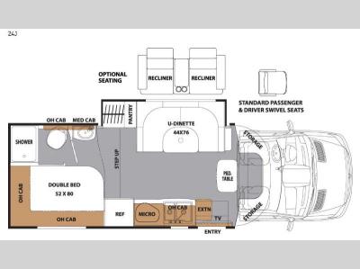 Floorplan - 2016 Coachmen RV Prism 24J