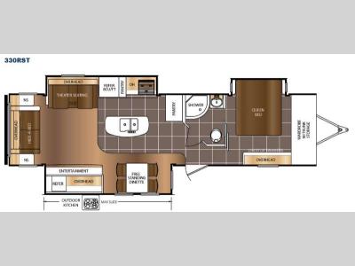Floorplan - 2016 Prime Time RV LaCrosse 330RST