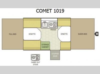 Floorplan - 2016 Starcraft Comet 1019