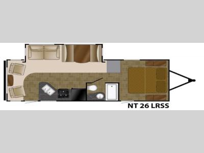 Floorplan - 2016 Heartland North Trail 26LRSS King