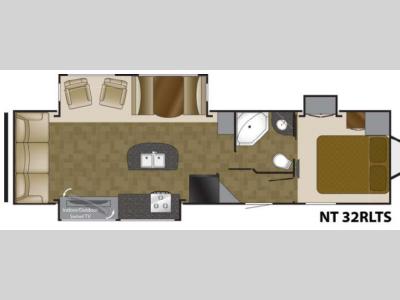 Floorplan - 2016 Heartland North Trail 32RLTS King