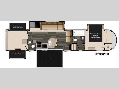Floorplan - 2016 Heartland Gateway 3700 PTB