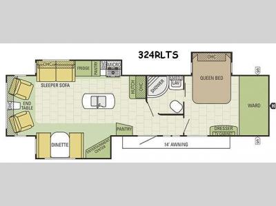 Floorplan - 2016 Starcraft Travel Star 324RLTS