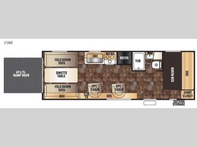 Floorplan - 2016 Forest River RV Cherokee Grey Wolf 25RR