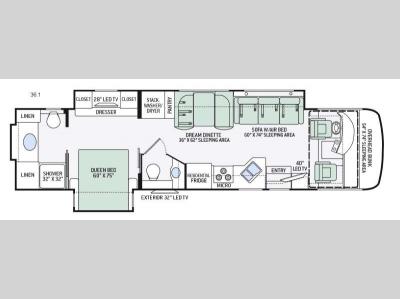 Floorplan - 2016 Thor Motor Coach Palazzo 36.1