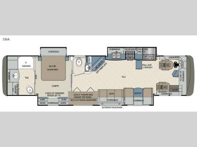 Floorplan - 2016 Forest River RV Berkshire 38A