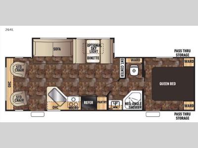 Floorplan - 2016 Forest River RV Cherokee 264L