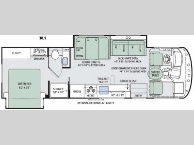 Floorplan - 2016 Thor Motor Coach ACE 30.1