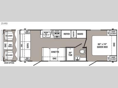 Floorplan - 2016 Palomino Puma 25-RS