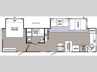 Floorplan - 2016 Palomino Puma 30-FKSS