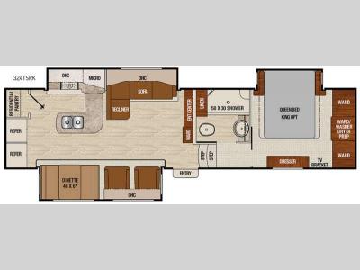 Floorplan - 2016 Coachmen RV Chaparral 324TSRK