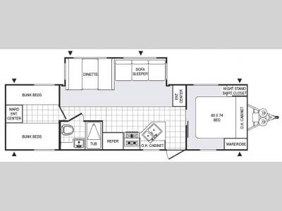 Floorplan - 2007 Palomino Puma 30-DBSS