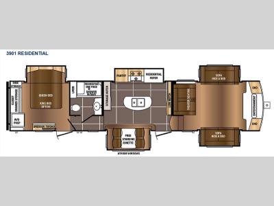 Floorplan - 2016 Prime Time RV Sanibel 3901