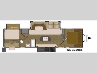 Floorplan - 2016 Heartland Wilderness 3250BS