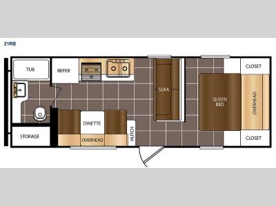 Floorplan - 2016 Prime Time RV Avenger ATI 21RB