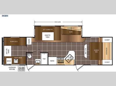 Floorplan - 2016 Prime Time RV Avenger 30QBS