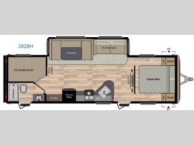 Floorplan - 2016 Keystone RV Springdale 282BH