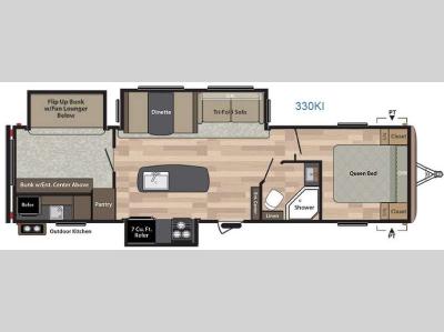 Floorplan - 2016 Keystone RV Springdale 330KI