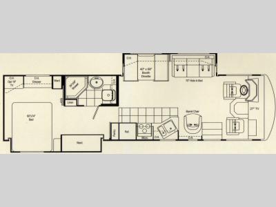 Floorplan - 2007 Damon Daybreak 3274