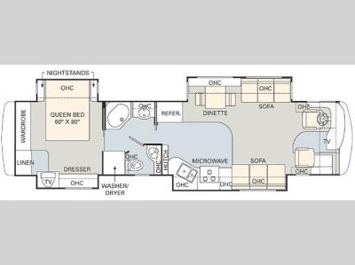 Floorplan - 2006 Monaco Diplomat 40PDQ