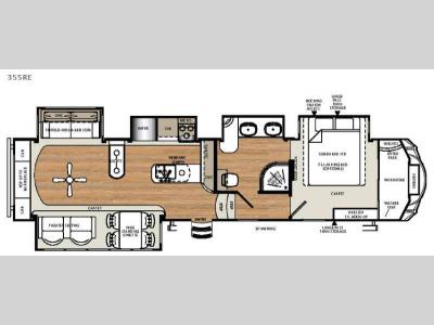 Floorplan - 2016 Forest River RV Sierra 355RE