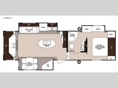 Floorplan - 2016 Forest River RV Surveyor 293RLTS