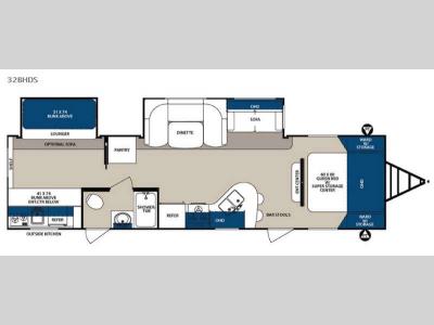 Floorplan - 2016 Forest River RV Surveyor 32BHDS