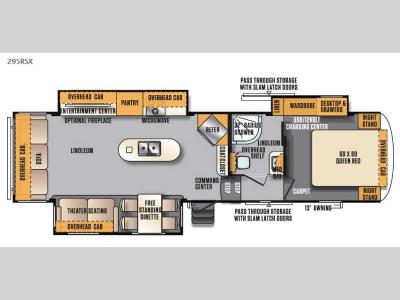 Floorplan - 2016 Forest River RV Wildcat Maxx 295RSX
