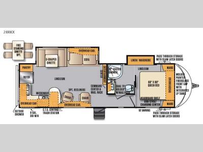 Floorplan - 2016 Forest River RV Wildcat Maxx 28RKX