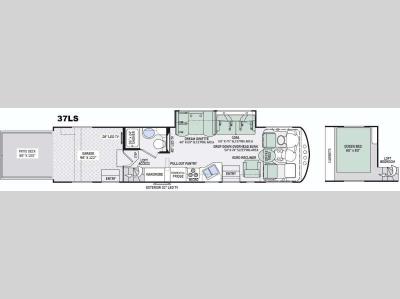 Floorplan - 2016 Thor Motor Coach Outlaw 37LS