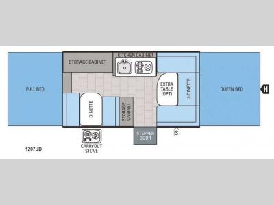 Floorplan - 2016 Jayco Jay Series 1207UD