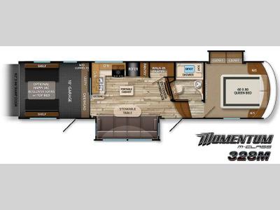 Floorplan - 2015 Grand Design Momentum M-Class 328M