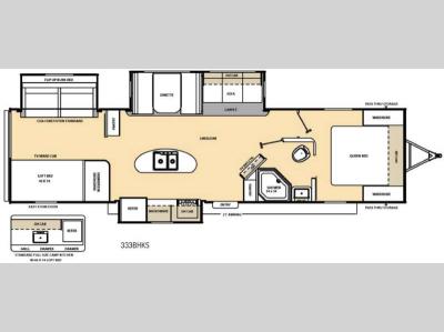 Floorplan - 2016 Coachmen RV Catalina 333BHKS