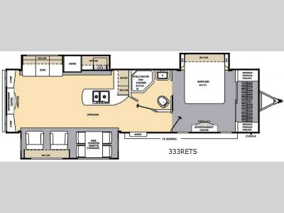 Floorplan - 2016 Coachmen RV Catalina 333RETS