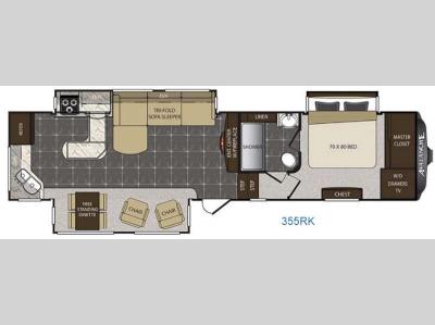 Floorplan - 2016 Keystone RV Avalanche 355RK