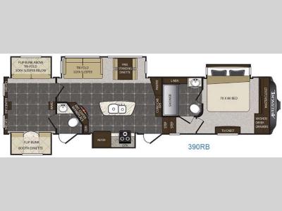 Floorplan - 2016 Keystone RV Avalanche 390RB