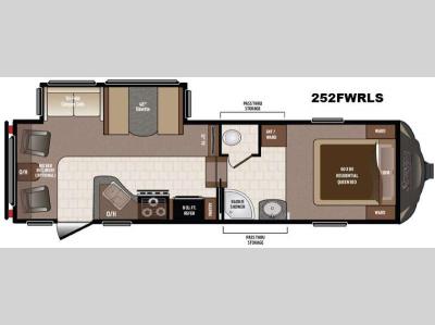 Floorplan - 2016 Keystone RV Sprinter 252FWRLS