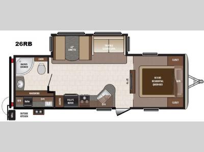 Floorplan - 2016 Keystone RV Sprinter Campfire Edition 26RB