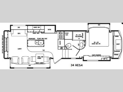 Floorplan - 2016 DRV Luxury Suites Elite Suites 34 RESA